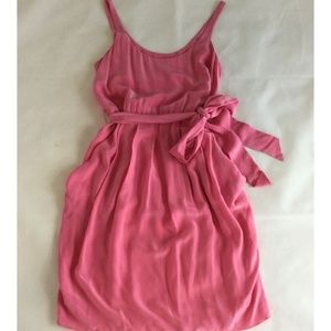 Rebecca Taylor Dress Sz 2 Pink Sleeveless Silk